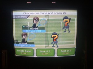 Wii tennis Scores by Alex Pang